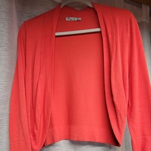 Salmon Color Short Open Sweater